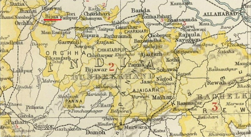 Bijna state in the imperial gazetteer of india